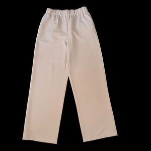 DAZY Tan/Beige Wide-Leg Pants Elastic Waistband Pants with White Side Stripes XL